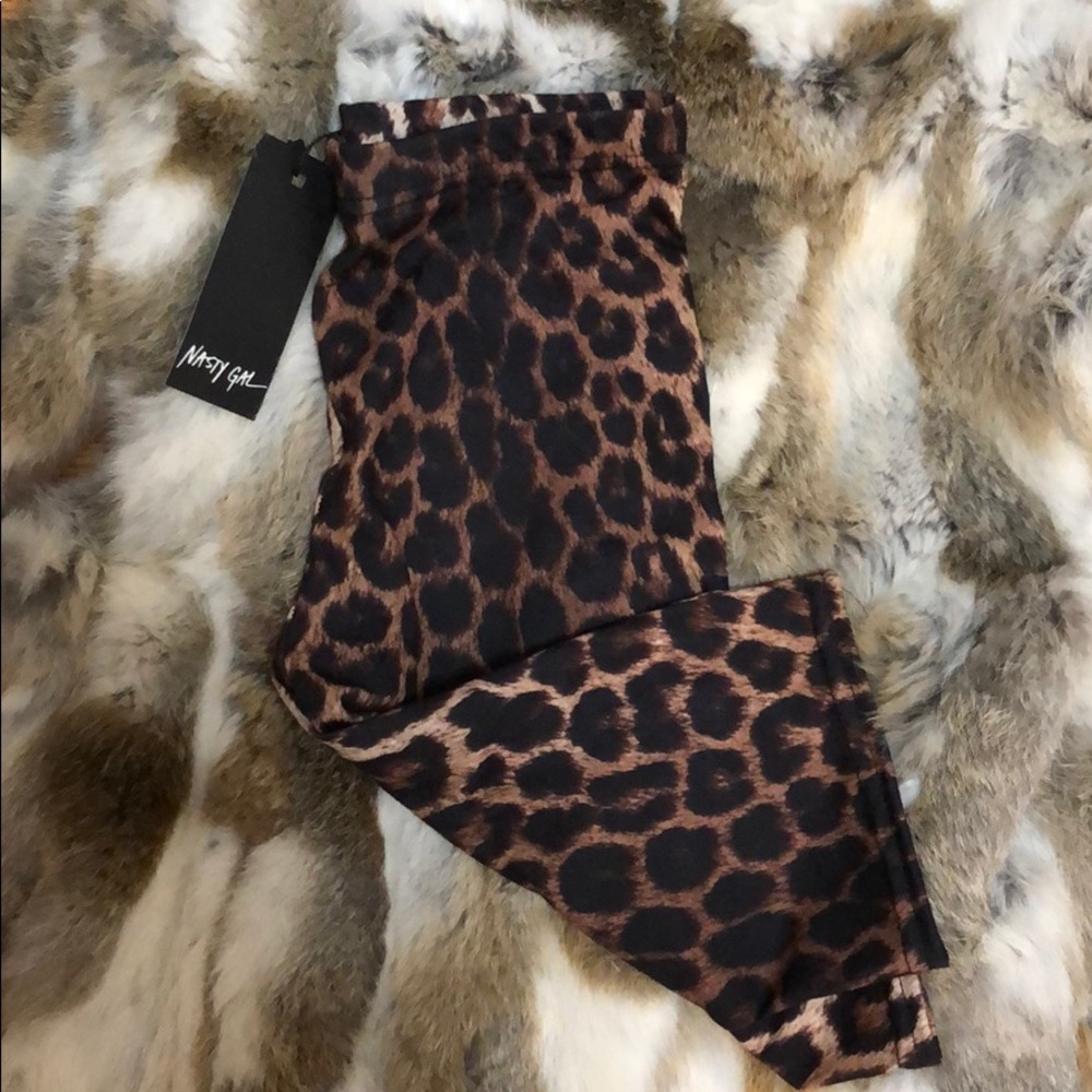 Nasty Gal Leopard Cycling Shorts